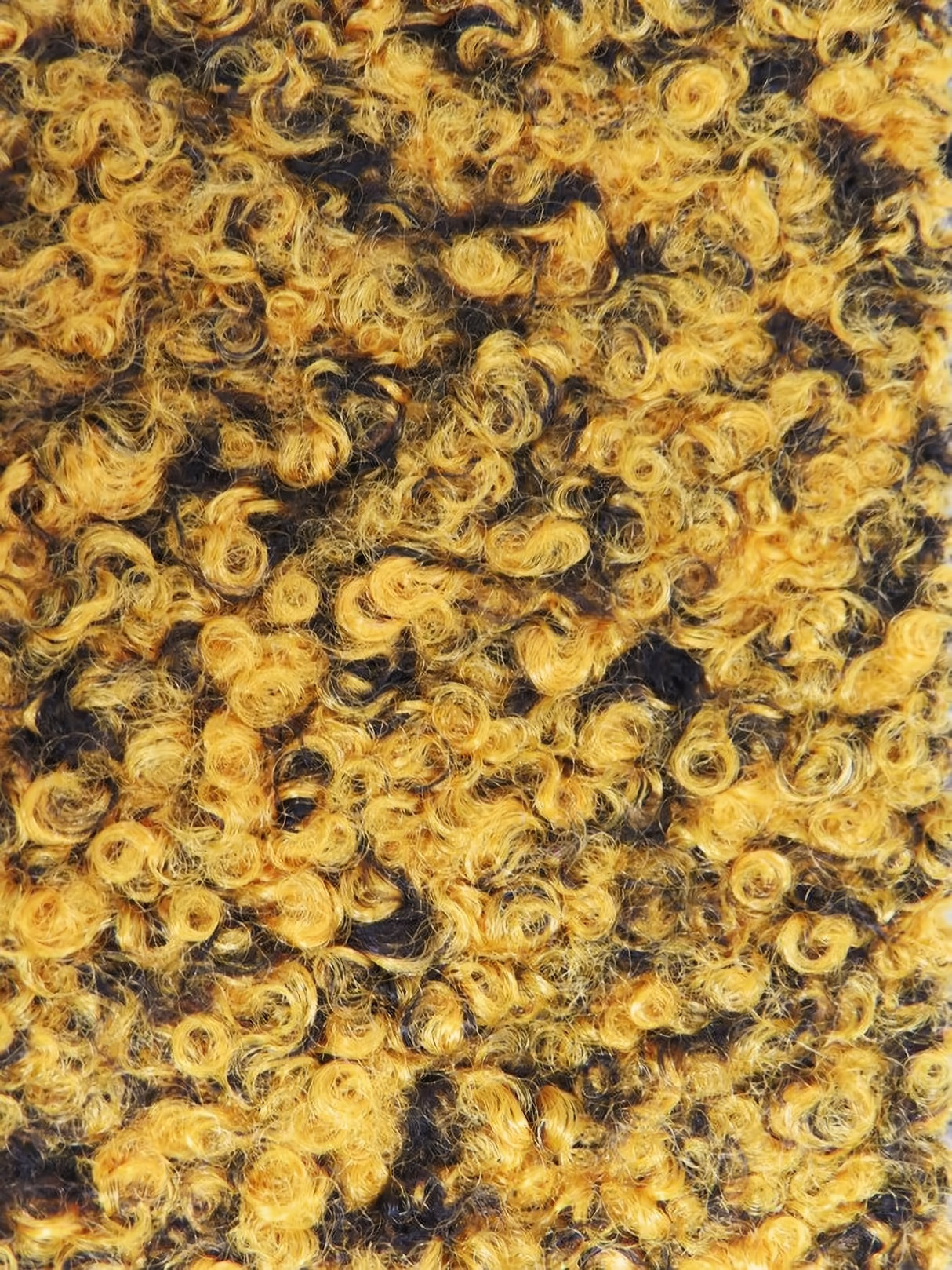 Mustard Sherpa Teddy Knit Fabric