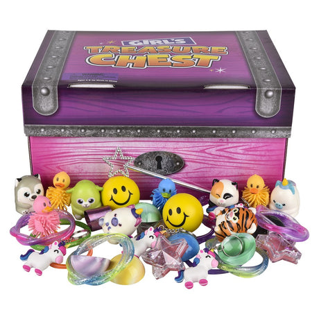 Toy Assortment Girl Treasure Chest (100 Pc Box)