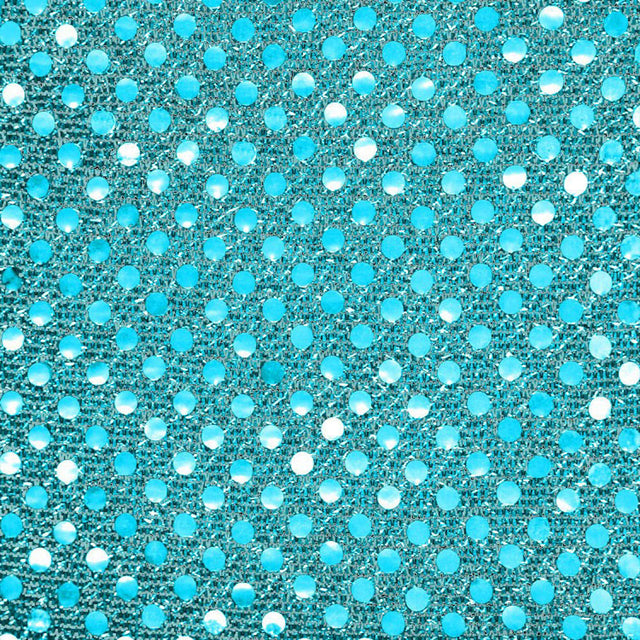 Turquoise Small Confetti Dots Sequin,