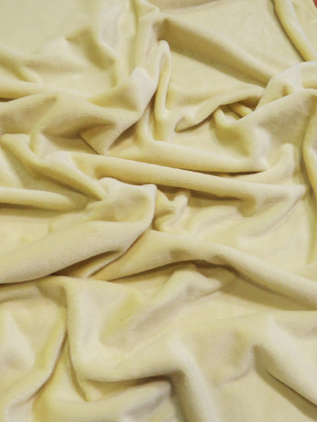 Banana Minky Solid Baby Soft Fabric