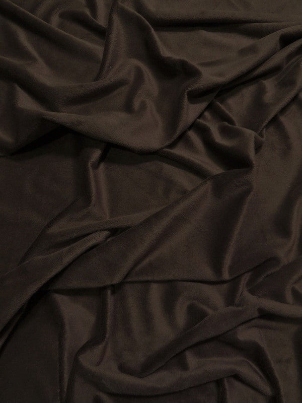 Dark Chocolate Minky Solid Baby Soft Fabric