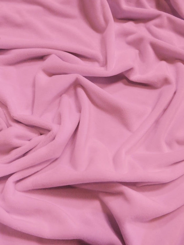 Minky Solid Baby Soft Fabric Dark Rose
