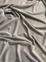 Gray Minky Solid Baby Soft Fabric