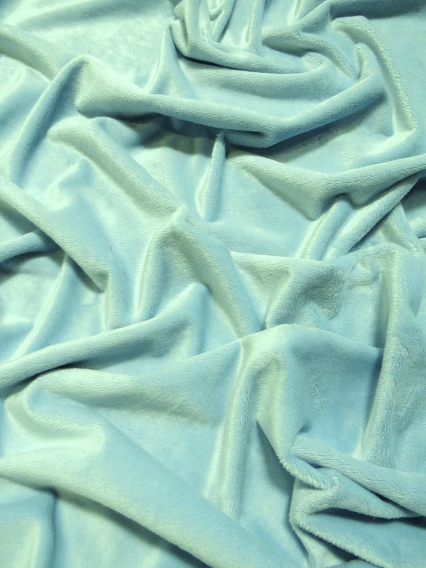 Minky Solid Baby Soft Fabric Icy Mint