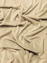Khaki Minky Solid Baby Soft Fabric