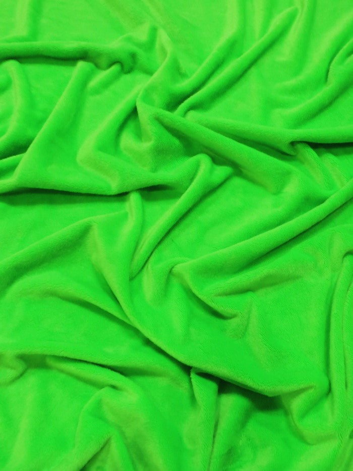 Neon Green Minky Solid Baby Soft Fabric