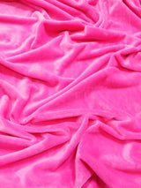 Neon Pink Minky Solid Baby Soft Fabric