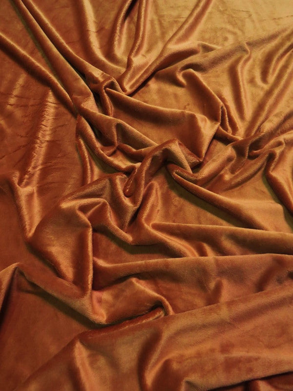 Rust Minky Solid Baby Soft Fabric