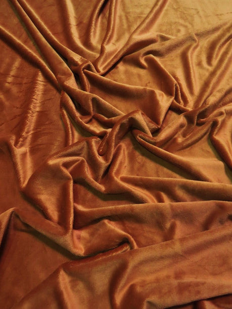 Rust Minky Solid Baby Soft Fabric
