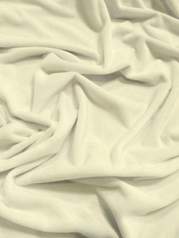 Whisper White Minky Solid Baby Soft Fabric