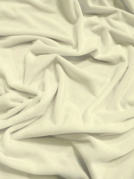 Whisper White Minky Solid Baby Soft Fabric