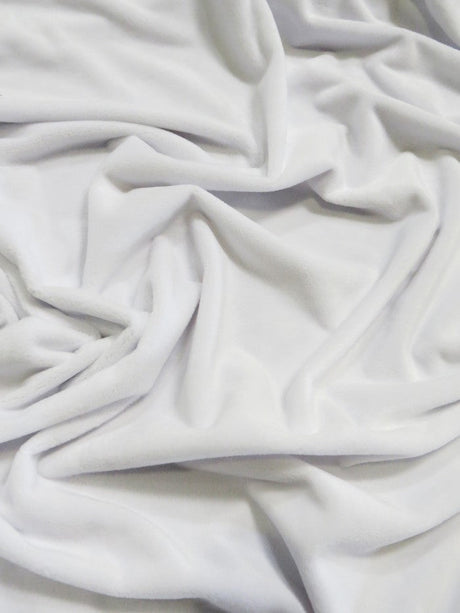 White Minky Solid Baby Soft Fabric