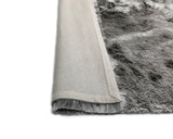 Brisa Shag Viscose Polyester Fabric - Smoke Silver, Shag, 2" Pile Height (1 Rug)