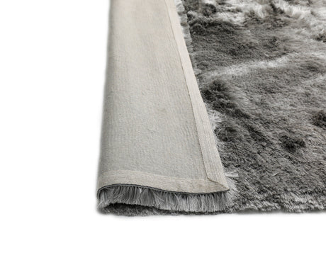 Brisa Shag Viscose Polyester Fabric - Smoke Silver, Shag, 2" Pile Height (1 Rug)
