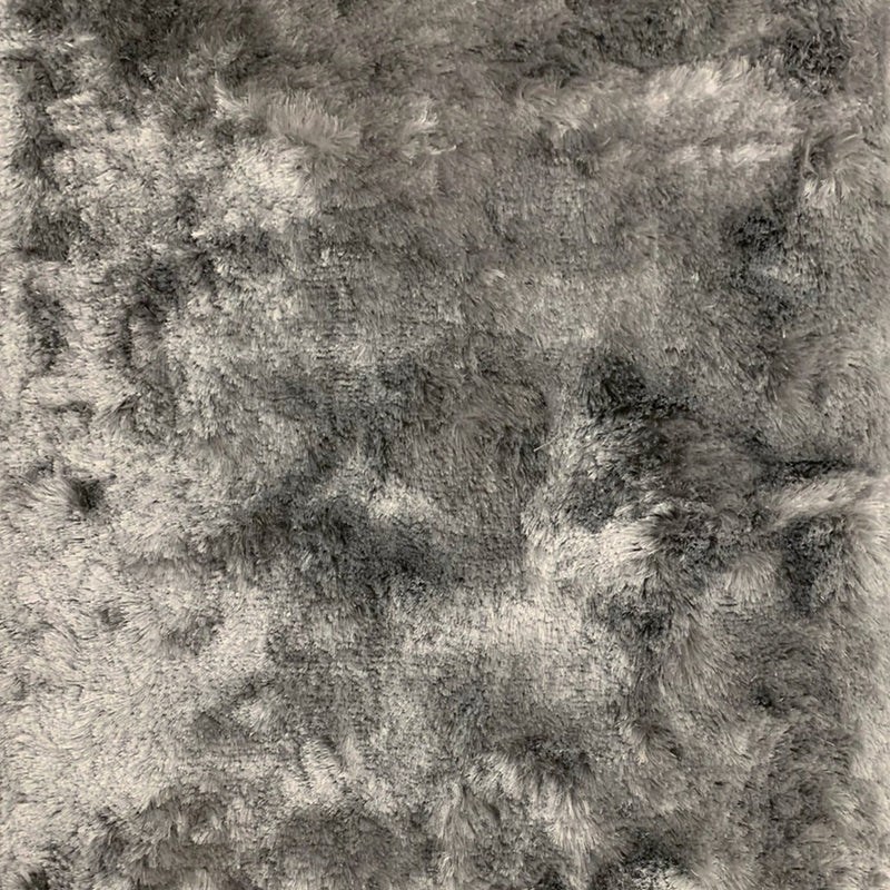 Brisa Shag Viscose Polyester Fabric - Smoke Silver, Shag, 2" Pile Height (1 Rug)