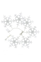 6 LED Snowflake Sparkle String Lights