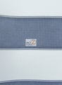 2 Tone Stripe Deck Canvas Outdoor Waterproof Fabric Navy/White
