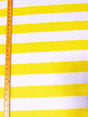 2 Tone Stripe Deck Canvas Outdoor Waterproof Fabric Yellow/White