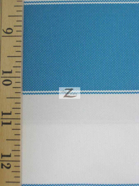 2 Tone Stripe Deck Canvas Outdoor Waterproof Fabric Yellow/White
