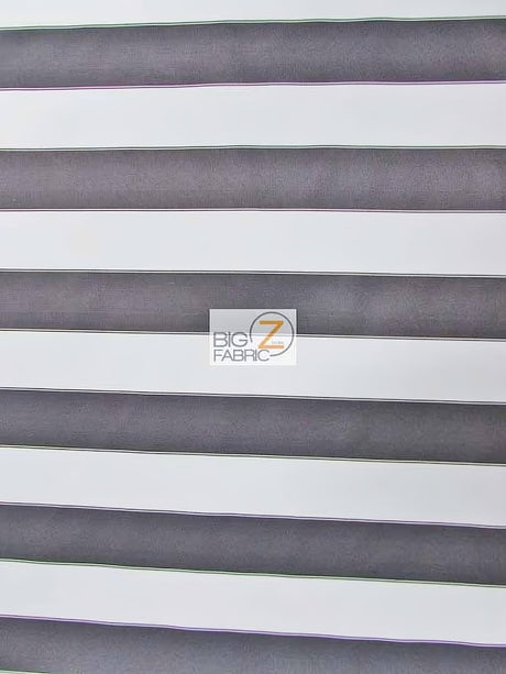 2 Tone Stripe Deck Canvas Outdoor Waterproof Fabric Black/White Sold By The Yard