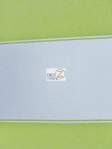 2 Tone Stripe Deck Canvas Outdoor Waterproof Fabric Lime/White Sold By The Yard