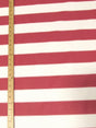 2 Tone Stripe Deck Canvas Outdoor Waterproof Fabric Red/White