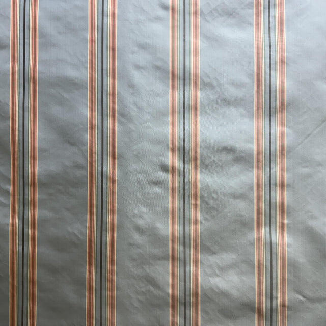 Solara Fabric 100 Percent Silk Taffeta Fabric - Multicolored Stripe, 54" Width (1 Yard)