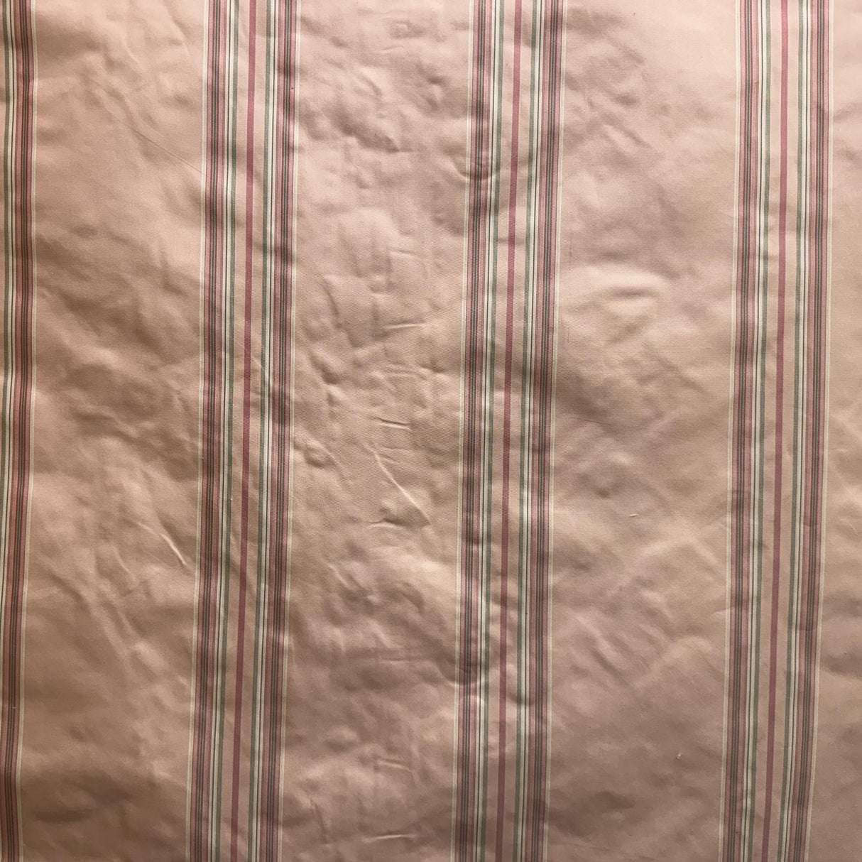Solara Fabric 100 Percent Silk Taffeta Fabric - Multicolored Stripe, 54" Width (1 Yard)