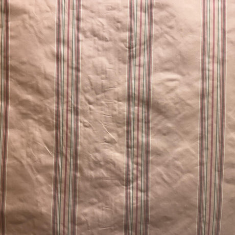 Solara Fabric 100 Percent Silk Taffeta Fabric - Multicolored Stripe, 54" Width (1 Yard)