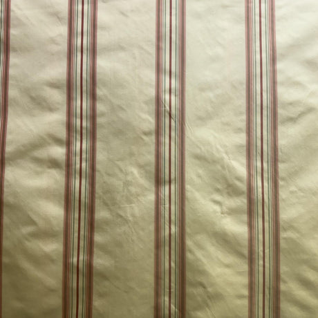 Solara Fabric 100 Percent Silk Taffeta Fabric - Multicolored Stripe, 54" Width (1 Yard)