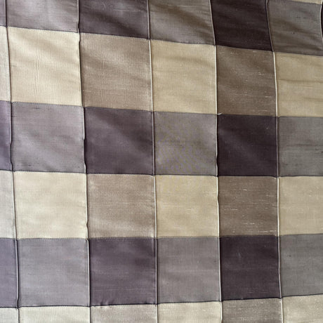 Soldo Silk Fabric - Multi-Colored Small Square Geometric, 54" Width (1 Yard)