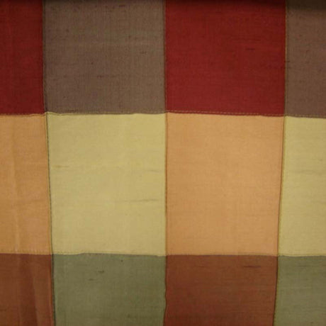 Soldo Silk Fabric - Multi-Colored Small Square Geometric, 54" Width (1 Yard)