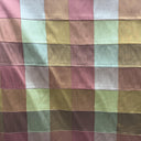 Soldo Silk Fabric - Multi-Colored Small Square Geometric, 54" Width (1 Yard)