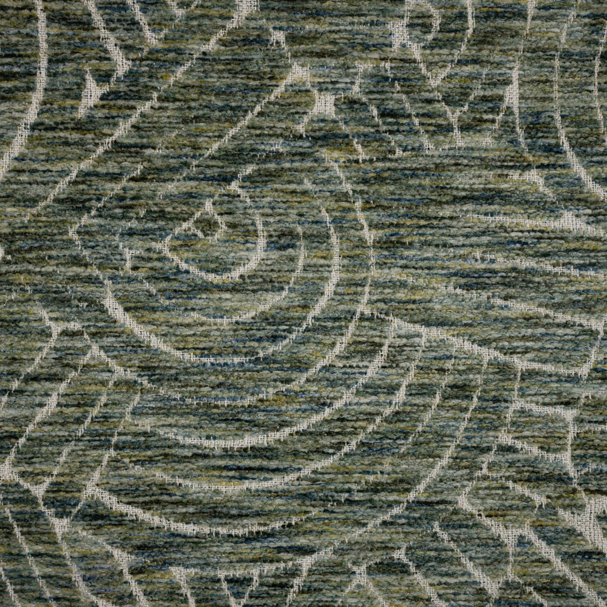 Chenille Upholstery Fabric Sol Modern Geometric Jacquard