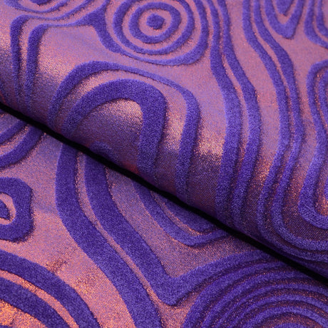Foiled Stretch Velvet Sonic Swirl