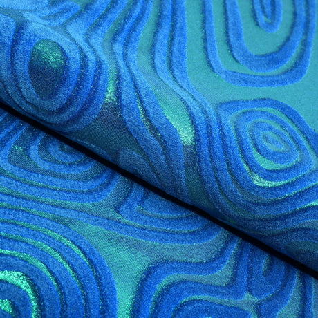 Foiled Stretch Velvet Sonic Swirl