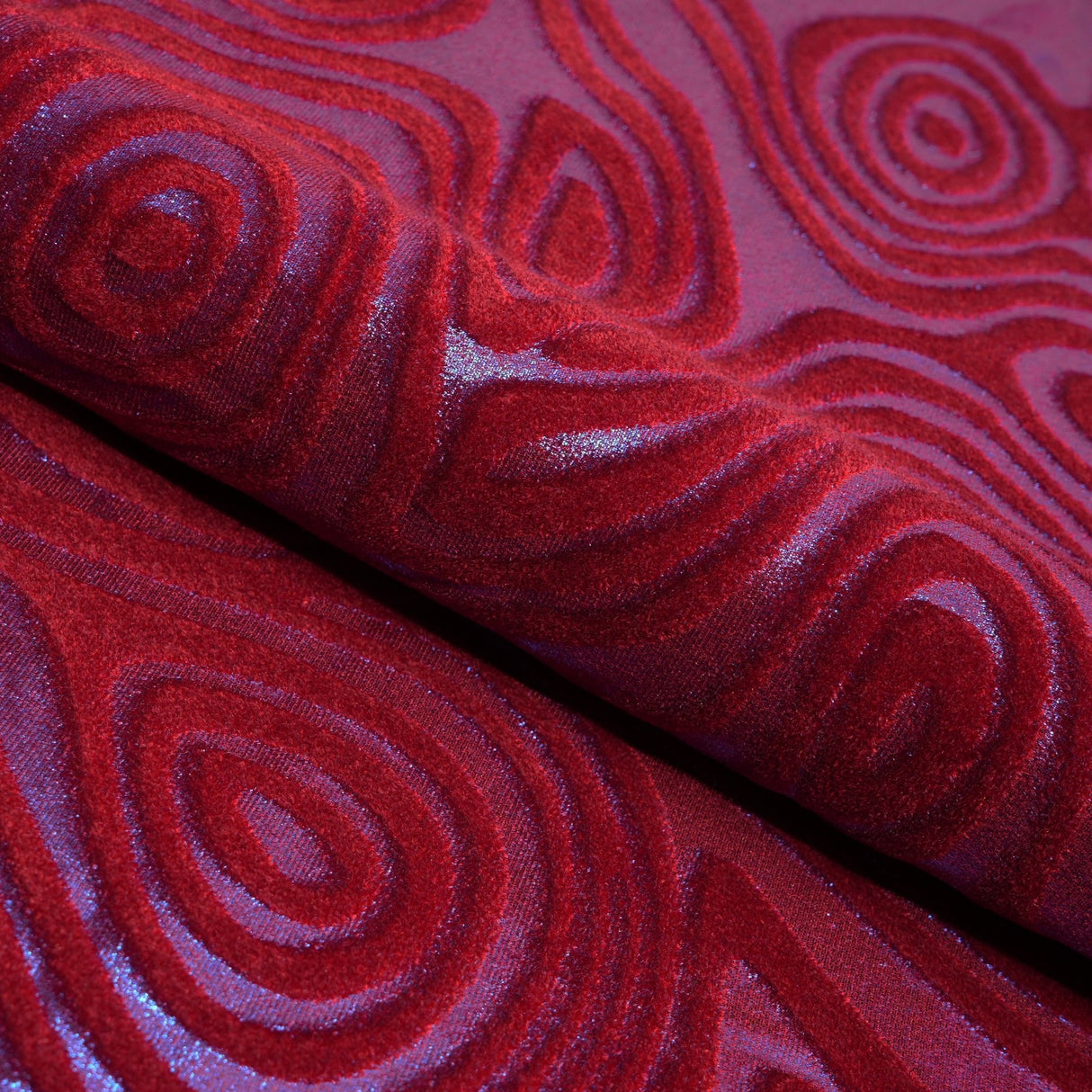 Foiled Stretch Velvet Sonic Swirl