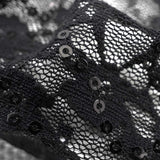 Sophia Stretch Lace Sequin Nylon Spandex Fabric - Sequin Lace, 48" Width, 2-Way Stretch, 129 GSM (1 Yard)