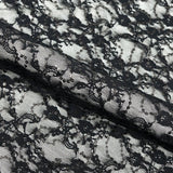 Sophia Stretch Lace Sequin Nylon Spandex Fabric - Black, Skin/Nude, Red, Lavender, Baby Blue, Mint, 48" Width (1 Yard)
