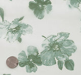 1 Yard Satin Organza Off White Green Fabric 56/57 Inches Wide