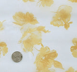 Satin Organza 1D1320 Polyester Fabric - Off White Yellow, 56/57" Width