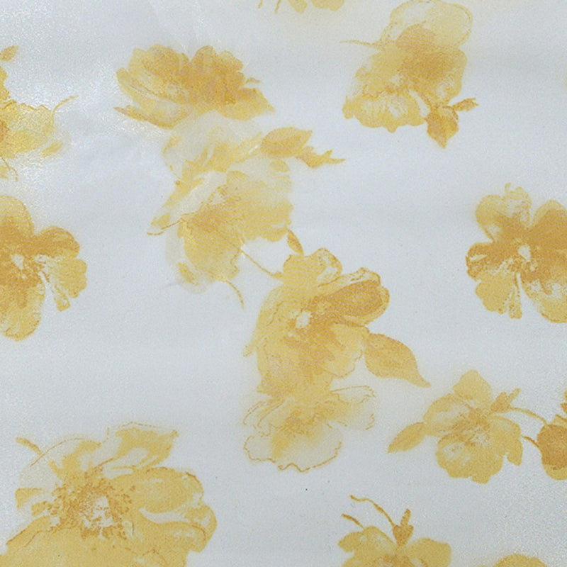 1 Yard Satin Organza Off White Yellow Fabric 56/57 Inches Wide