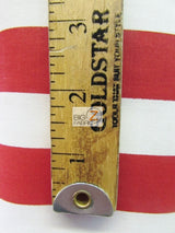 Poly Cotton 1 Inch Stripe Fabric Red/White Sold By The Yard