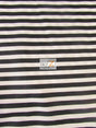 Poly Cotton Stripe Fabric Black/White 1/2 Inch Sold By The Yard