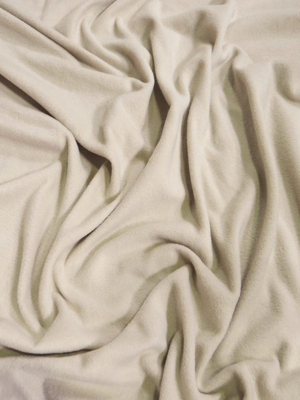 Solid Polar Fleece Fabric Oatmeal