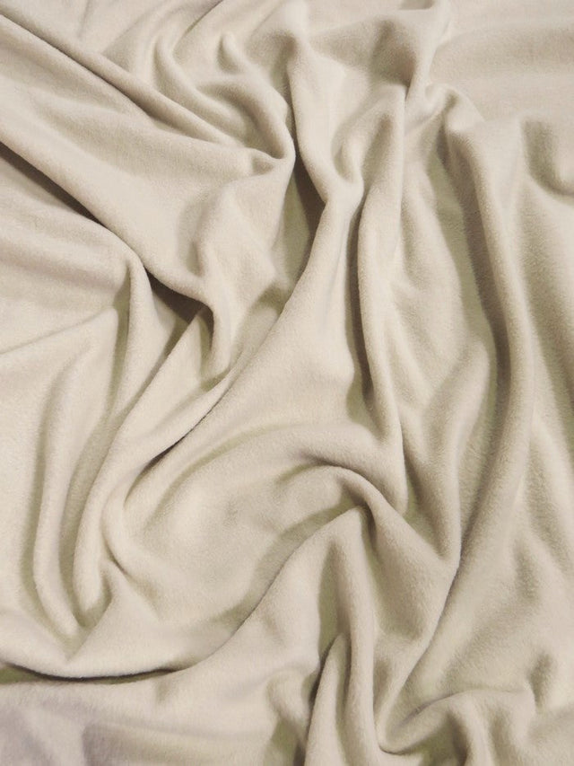 Solid Polar Fleece Fabric Oatmeal