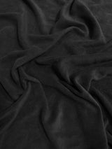 Black Solid Polar Fleece Fabric