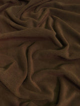Solid Fleece Fabric Brown