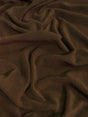Solid Fleece Fabric Brown