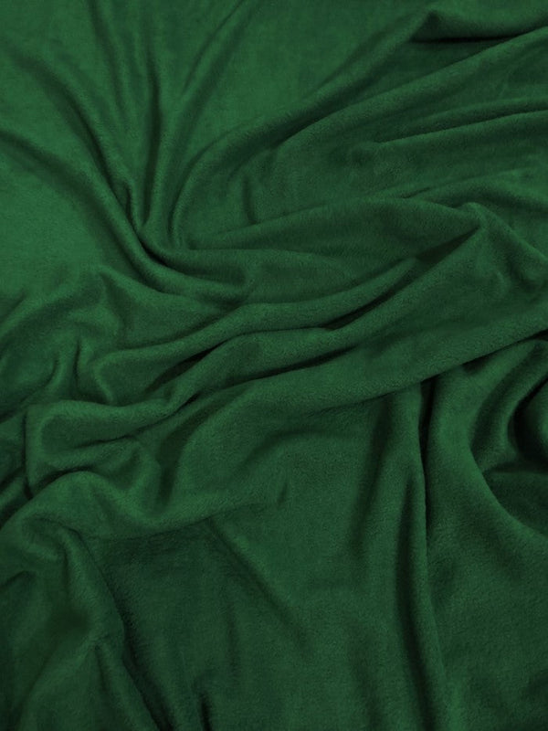 Solid Polar Fleece Fabric Hunter Green